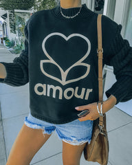 EllandEmm - Amour Cotton Blend Pullover Sweater