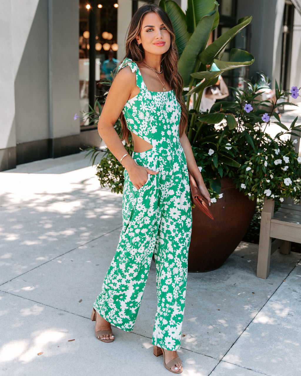 Envy Me Pocketed Cut Out Jumpsuit