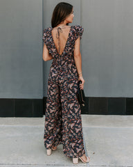 Ever Mine Paisley Ruffle Jumpsuit