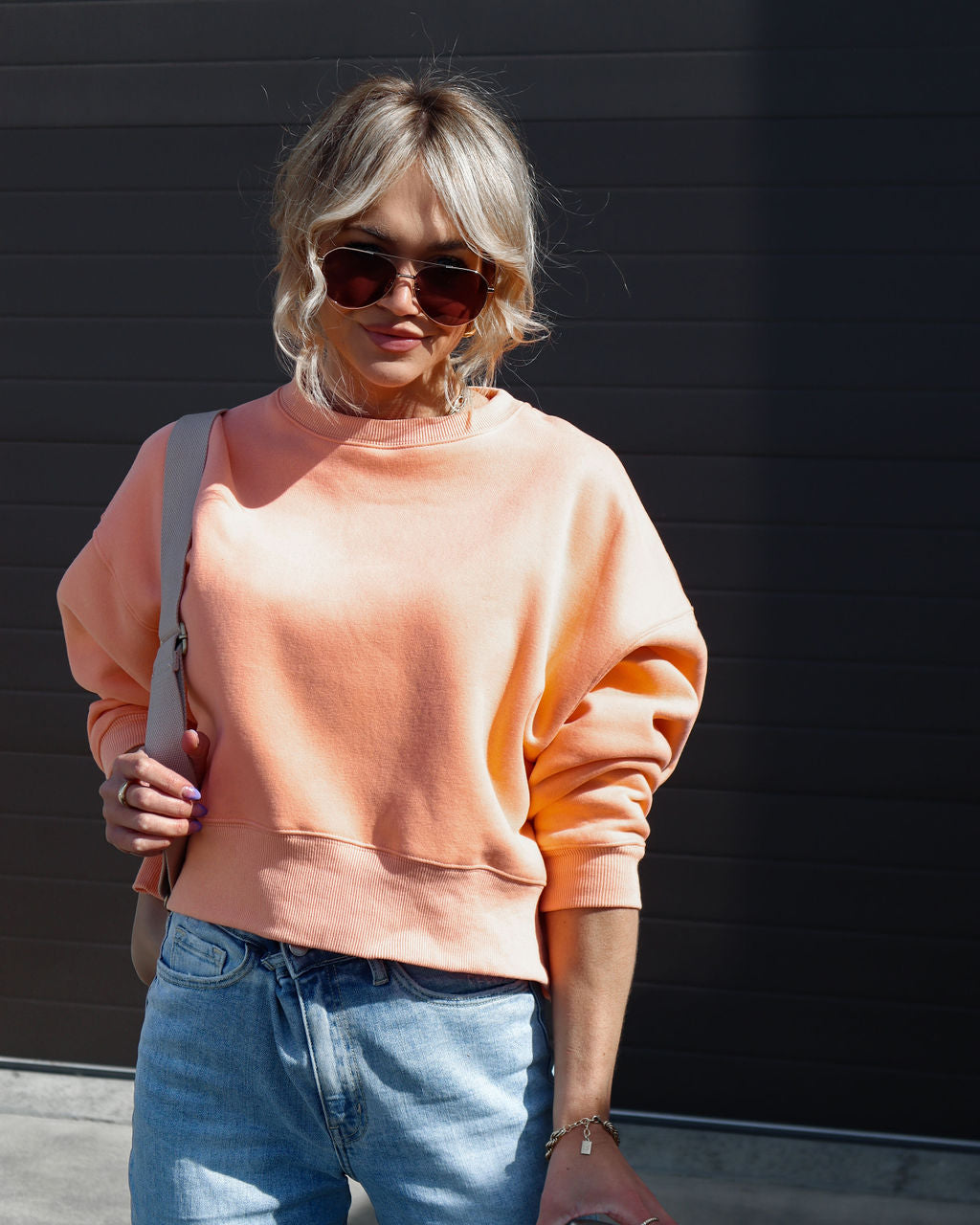 Everyday Necessities Sweatshirt - Peach