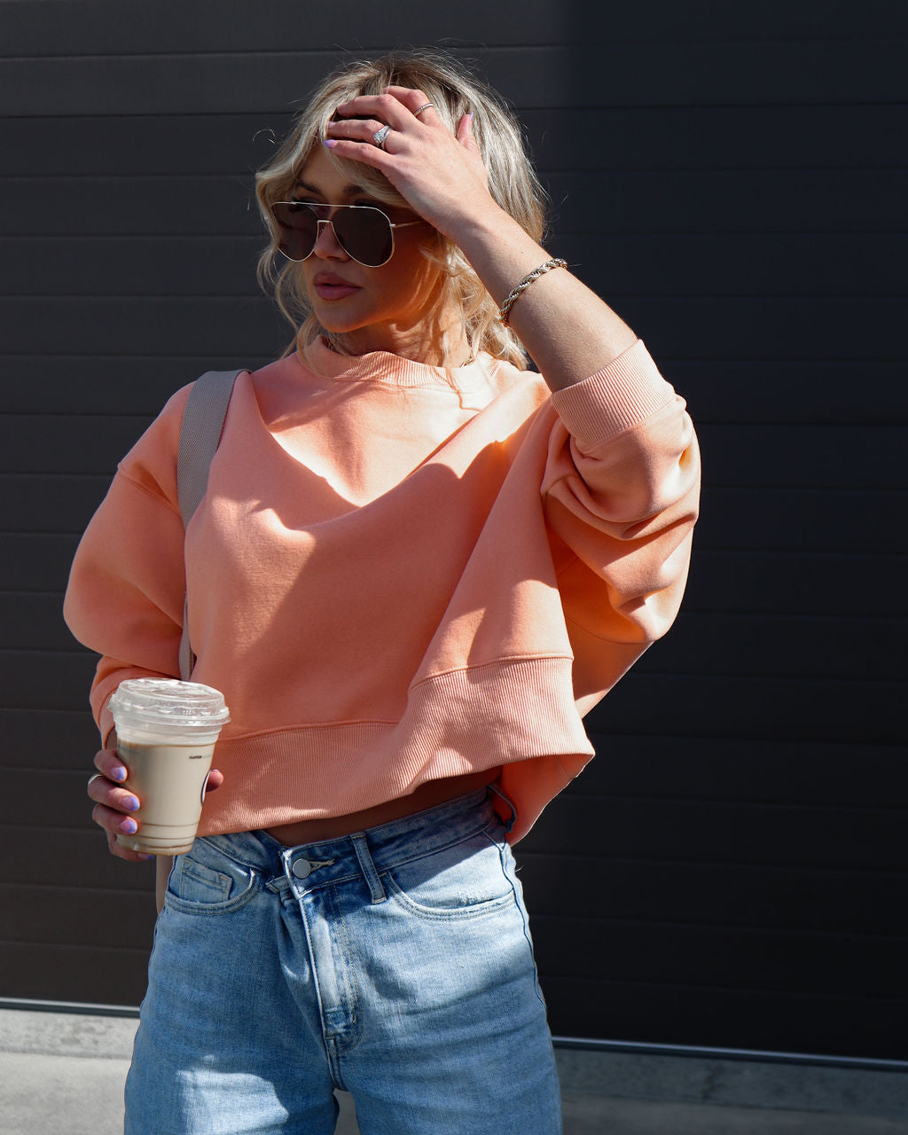 Everyday Necessities Sweatshirt - Peach