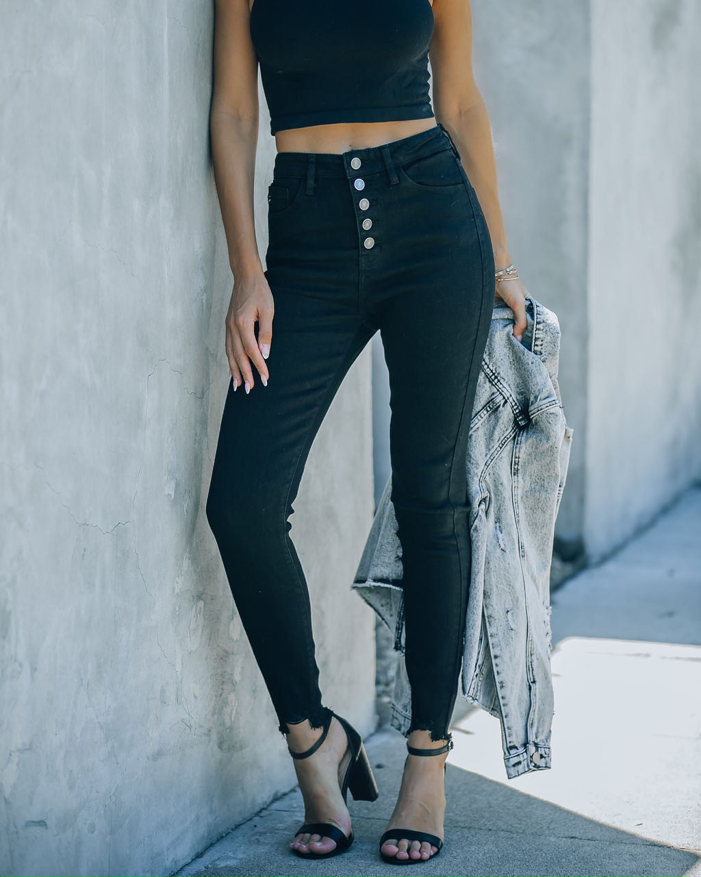 Big Easy High Rise Black Skinny