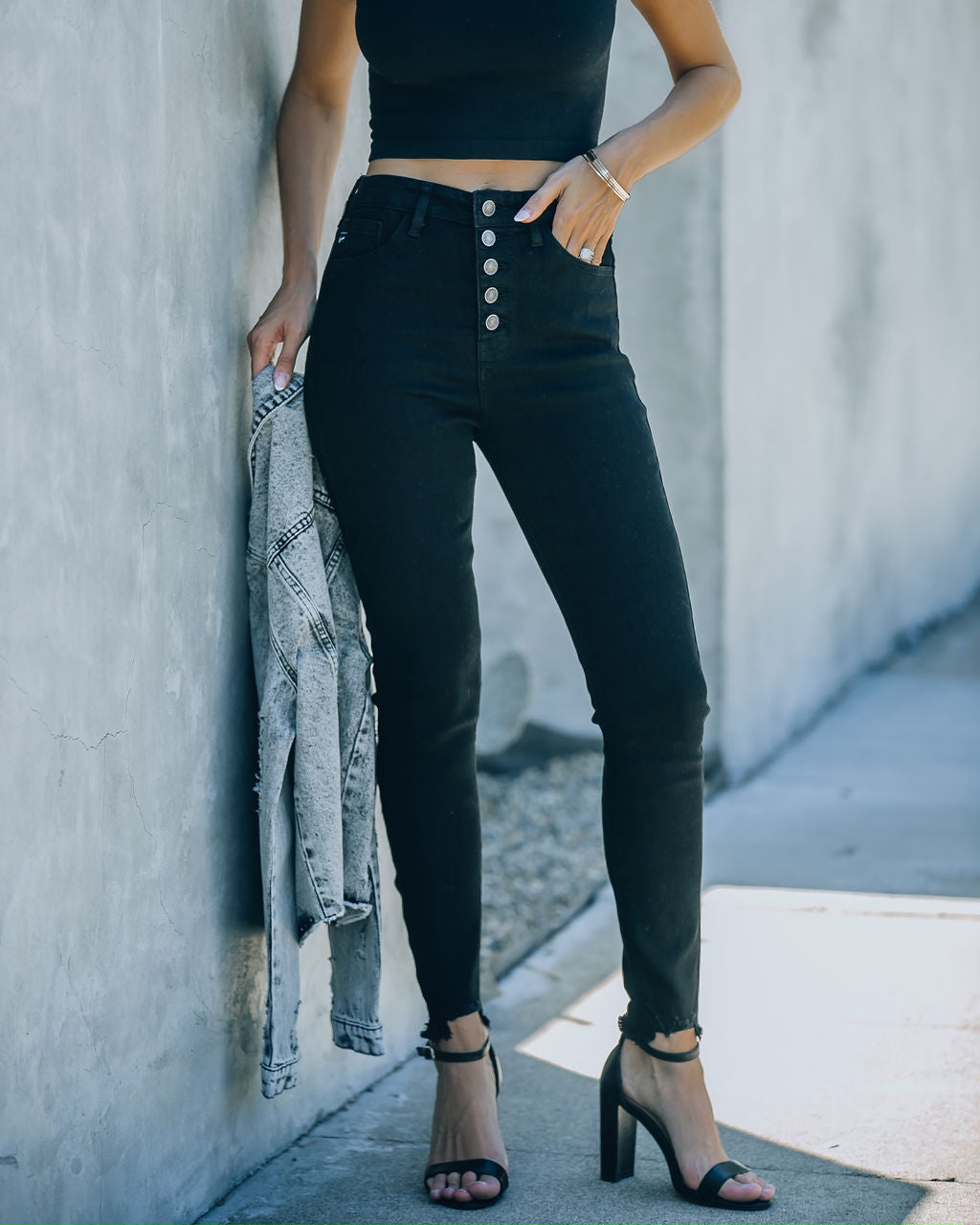 Big Easy High Rise Black Skinny