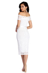 Faith Formal Midi Lace Dress