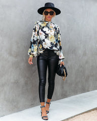 Find Your Peace Floral Blouse