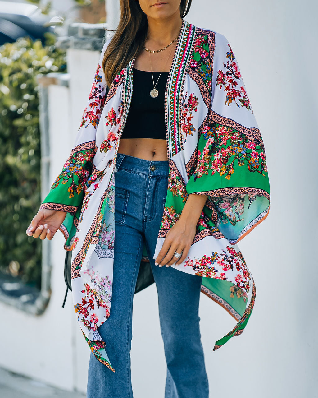 Fitzpatrick Floral Printed Kimono