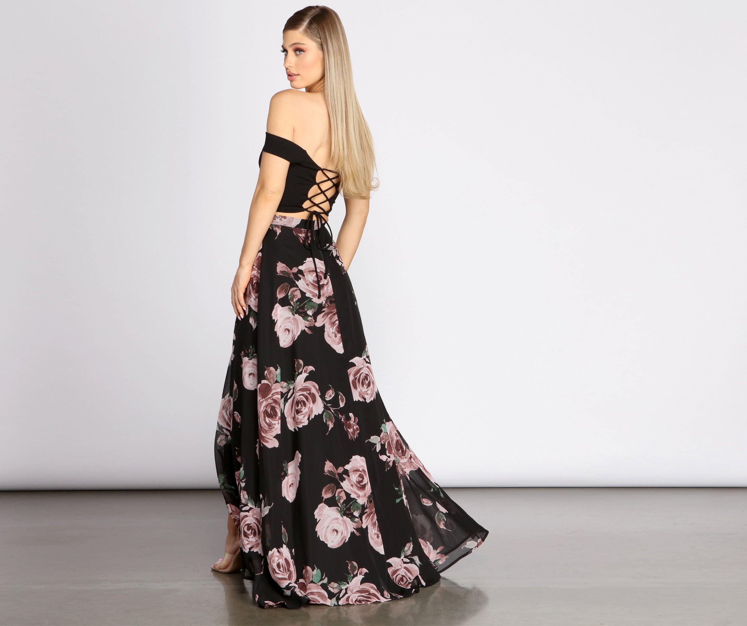 Flora Floral Two Piece Dress