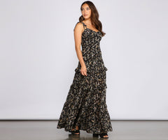 Floral Desire Ruffled Maxi Dress