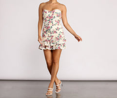 Floral Feels Ruffle Mini Dress