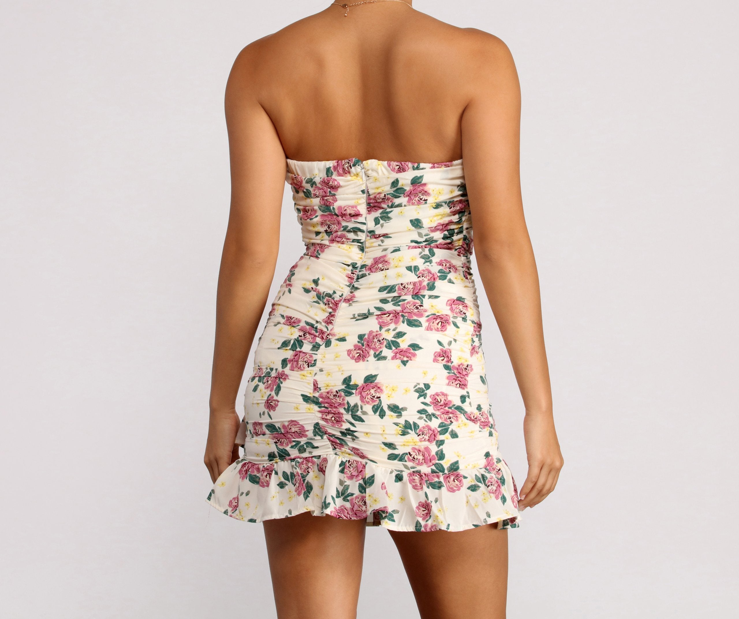 Floral Feels Ruffle Mini Dress