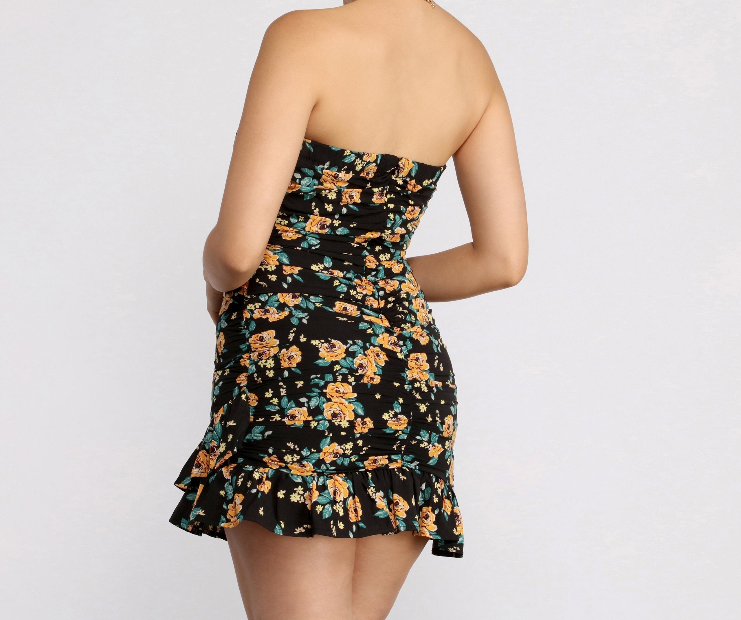 Floral Feels Ruffle Mini Dress