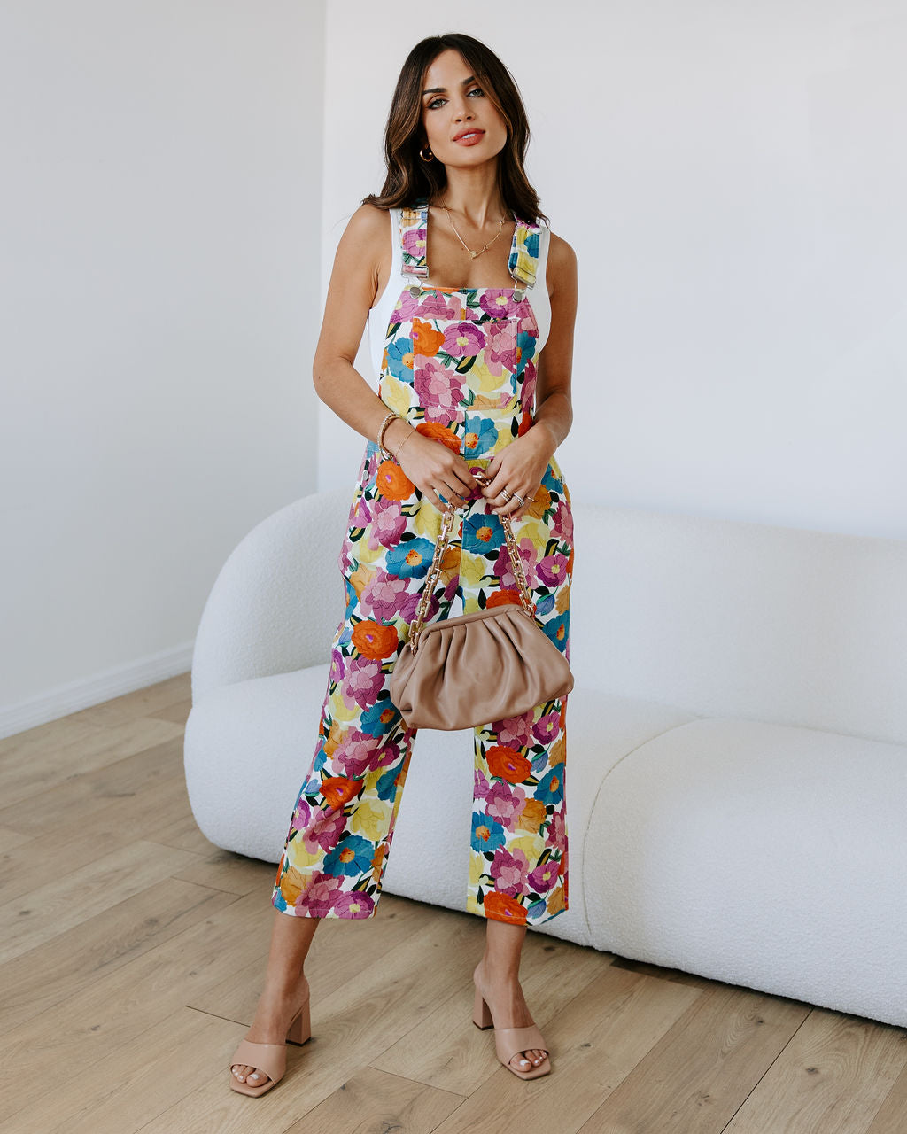 Floral Oasis Cotton Jumpsuit