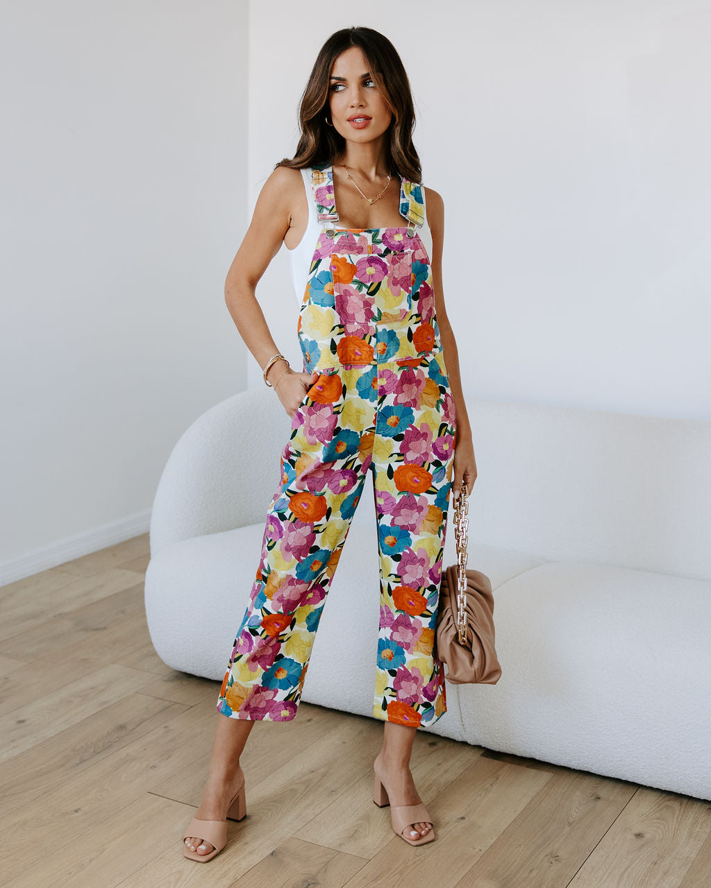 Floral Oasis Cotton Jumpsuit