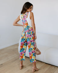 Floral Oasis Cotton Jumpsuit