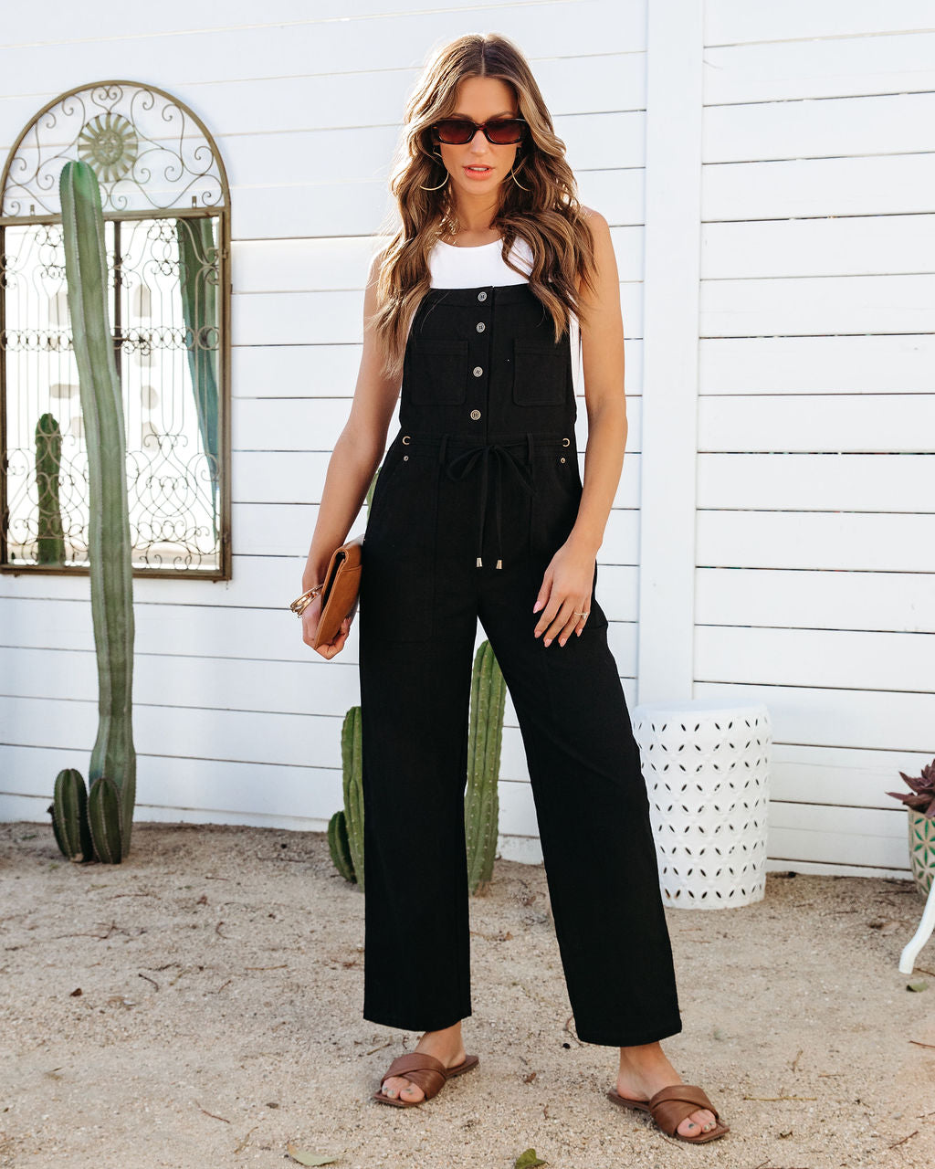 Fresno Pocketed Jumpsuit - Black