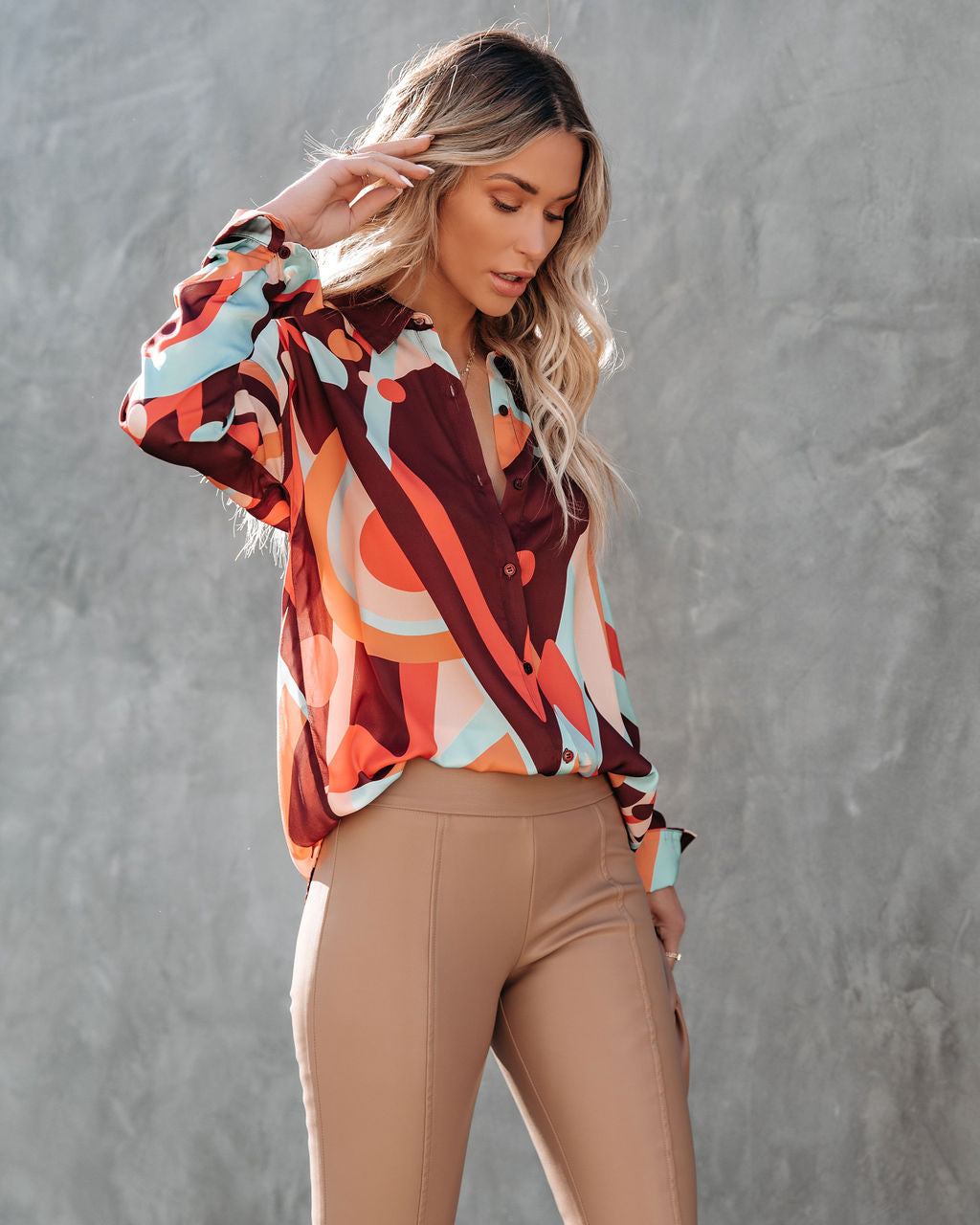 Funky Town Button Down Blouse