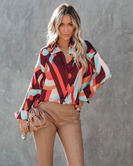 Funky Town Button Down Blouse