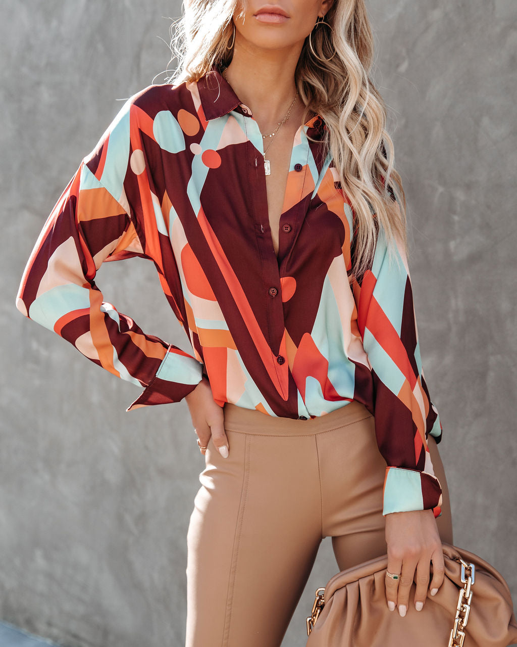 Funky Town Button Down Blouse