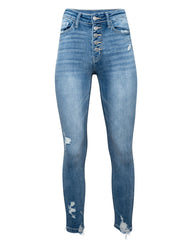 Gerry High Rise Distressed Skinny