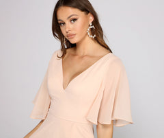 Greta Formal High Slit Chiffon Dress