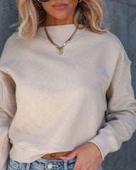 Gabriela Cotton Sweatshirt - Beige