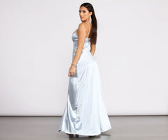 Ilana Satin Column Gown