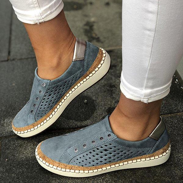 Casual Slip On Hollow-Out Sneakers