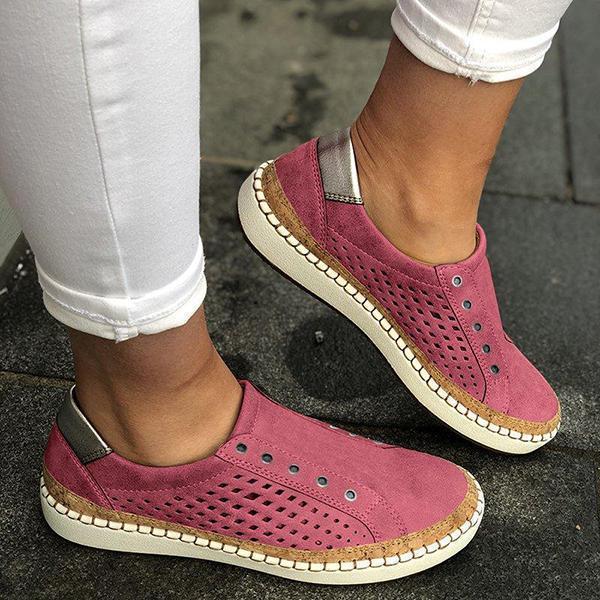 Casual Slip On Hollow-Out Sneakers