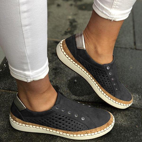 Casual Slip On Hollow-Out Sneakers