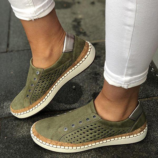 Casual Slip On Hollow-Out Sneakers