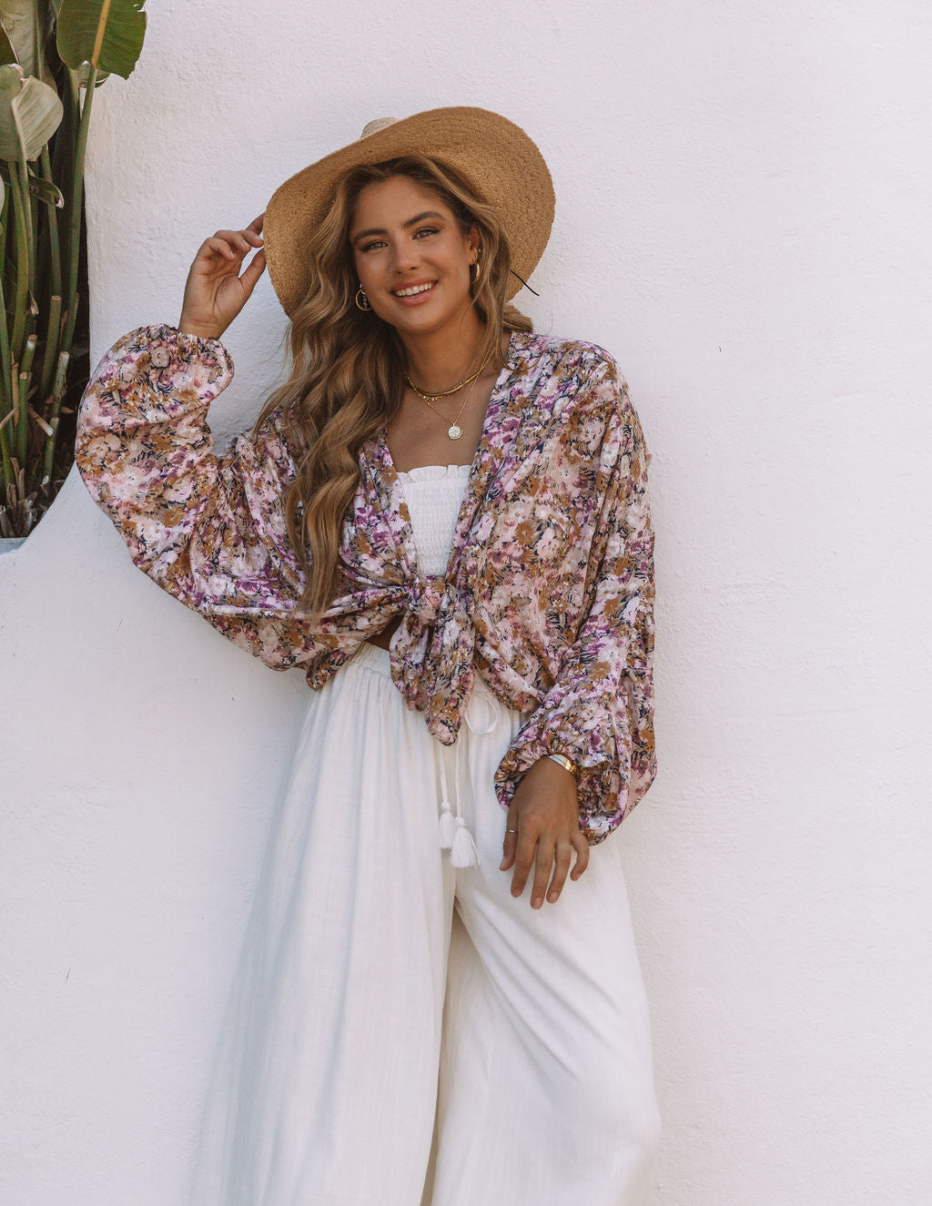 Janna Floral Print Kimono