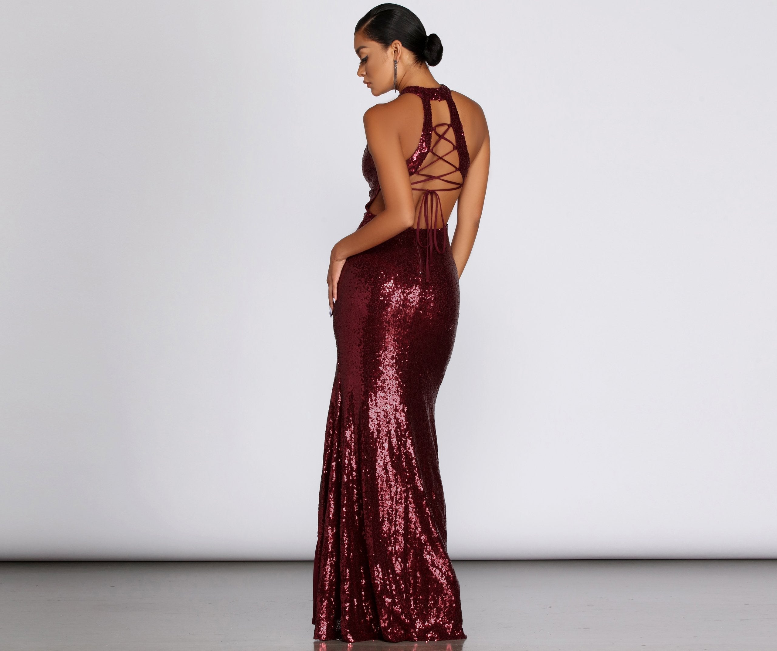 Jena Formal Sequin High Slit Dress