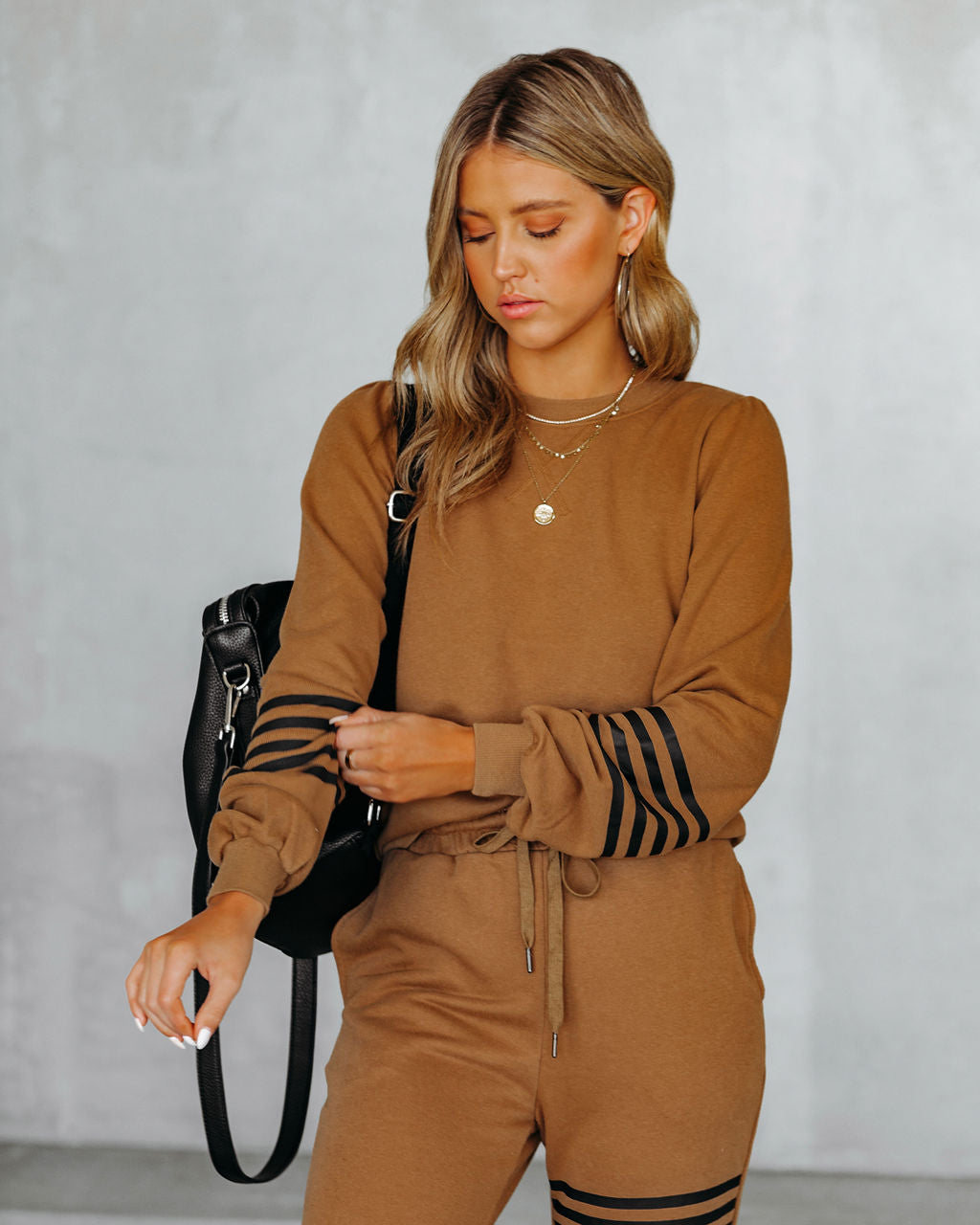 Kaily Cotton Blend Sweatshirt - Camel