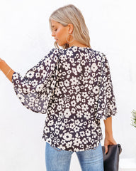 Kalani Floral Bell Sleeve Blouse