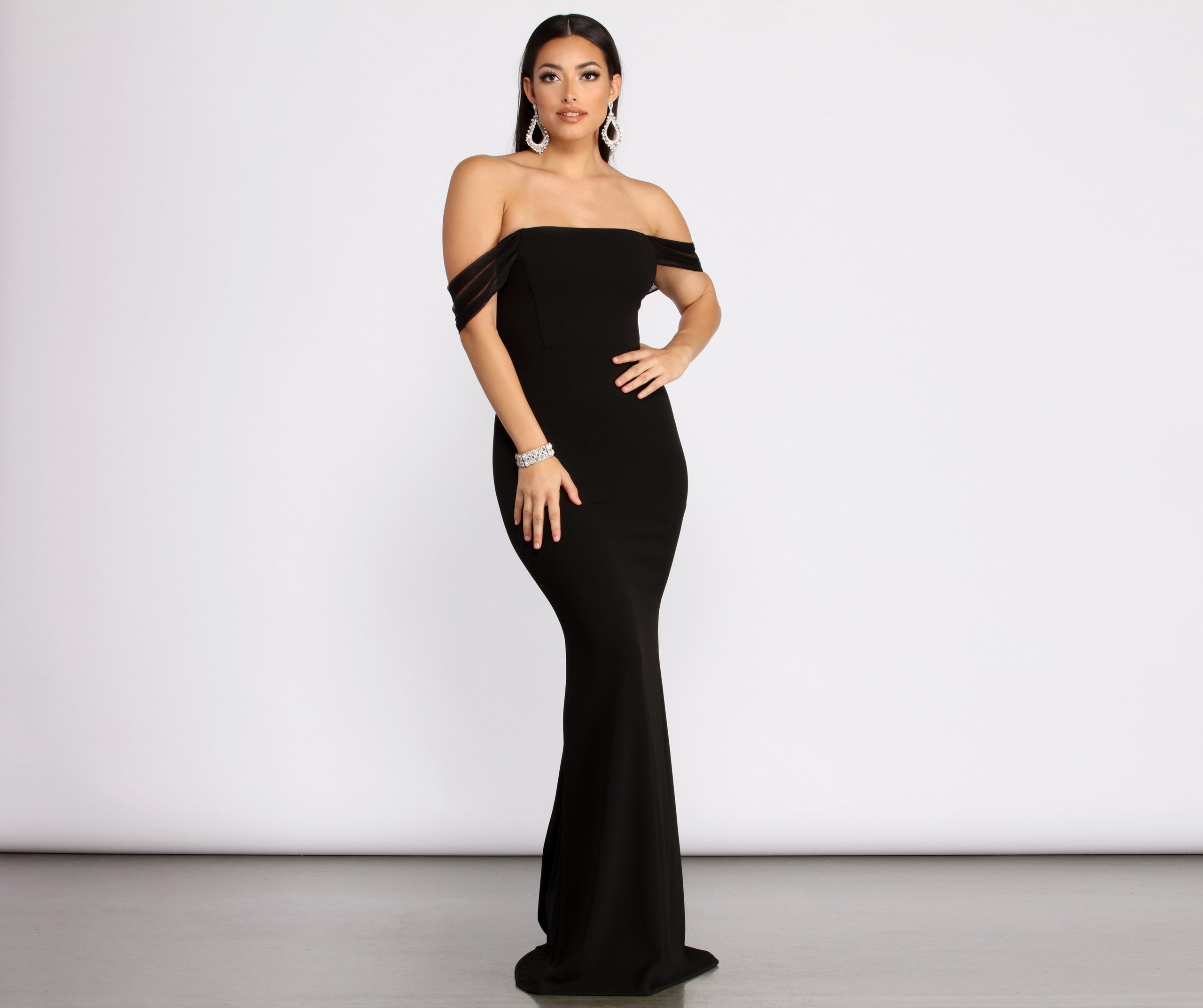 Kalel Off The Shoulder Mermaid Dress