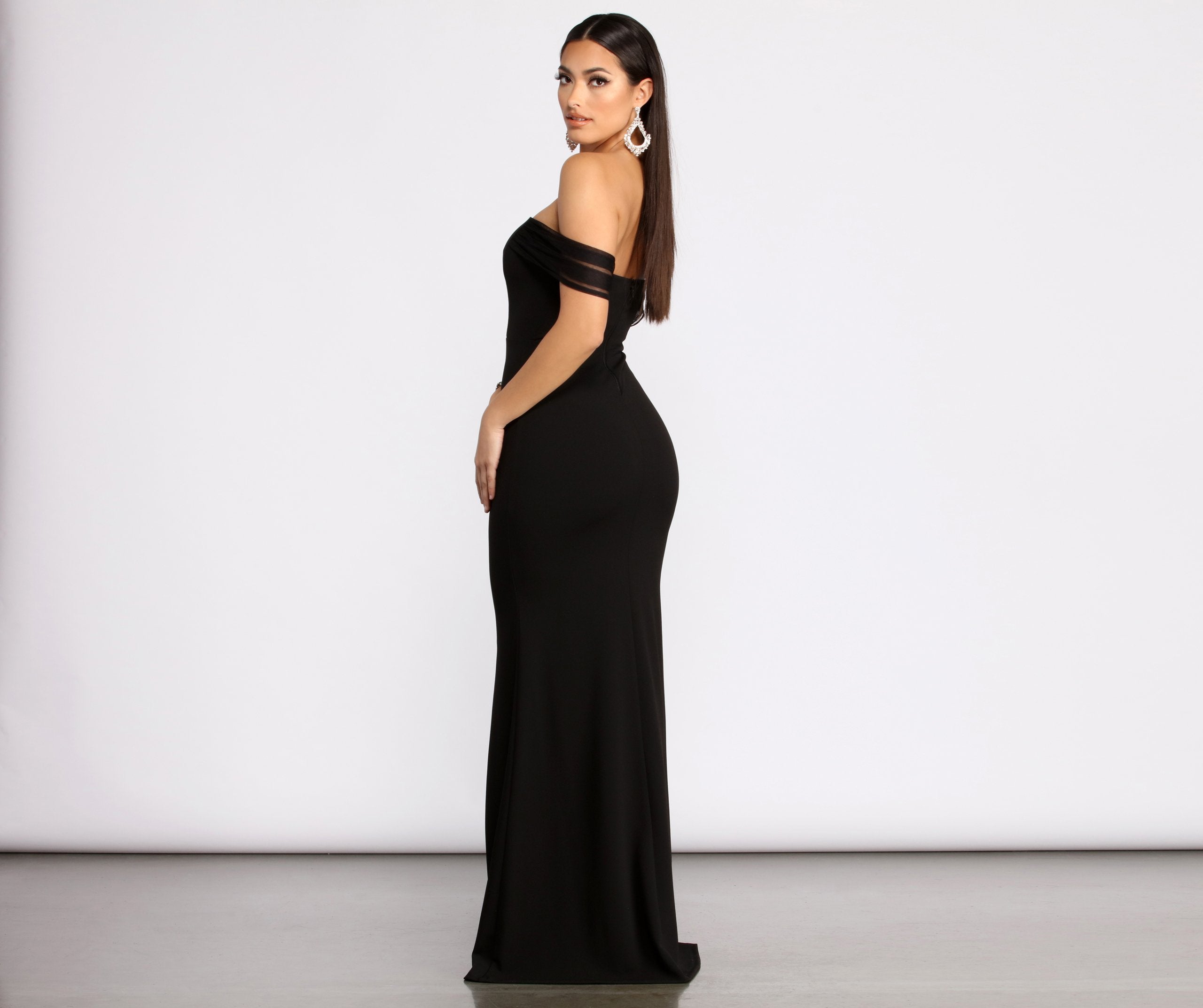 Kalel Off The Shoulder Mermaid Dress