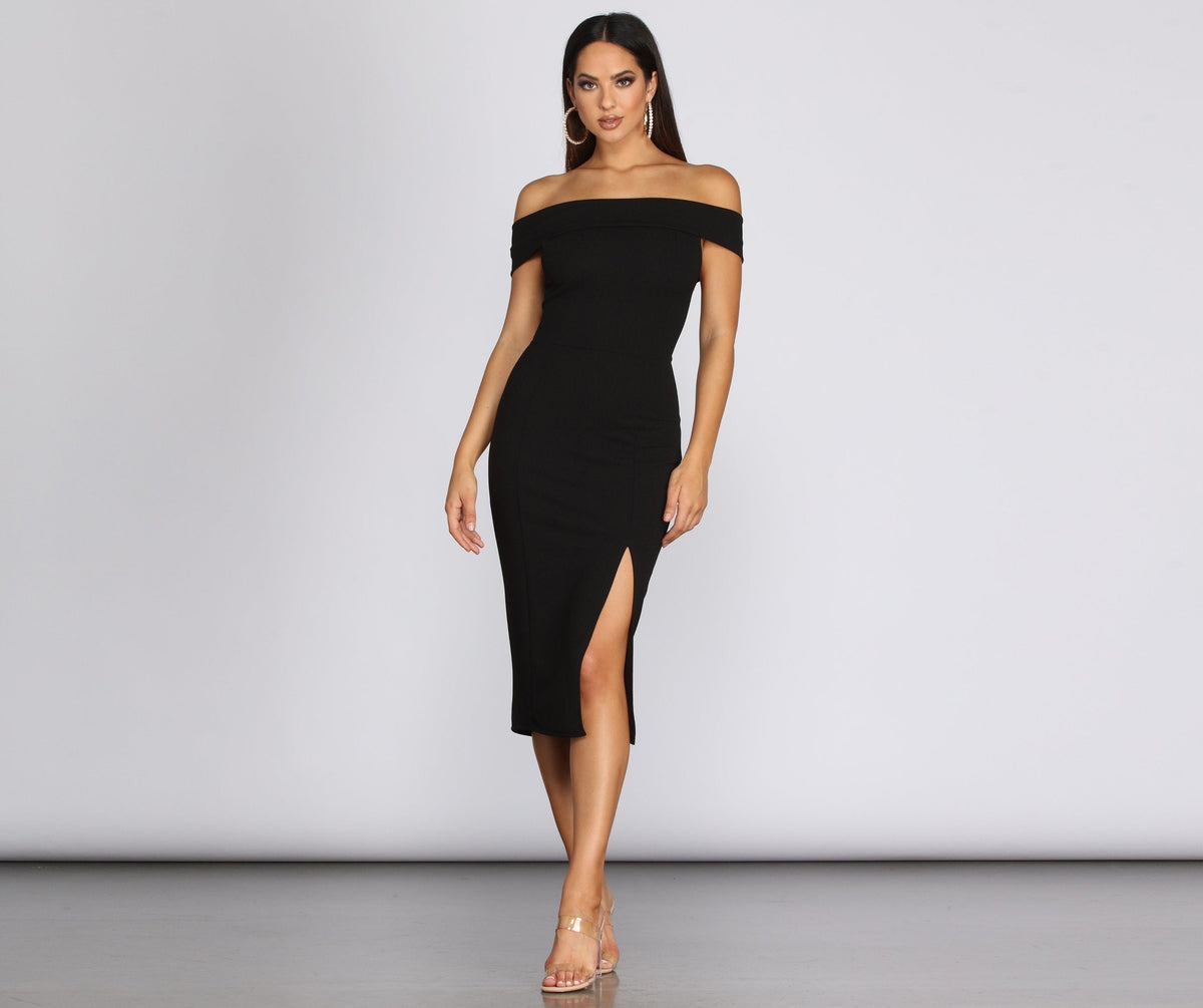 Kate Formal Crepe Midi Dress