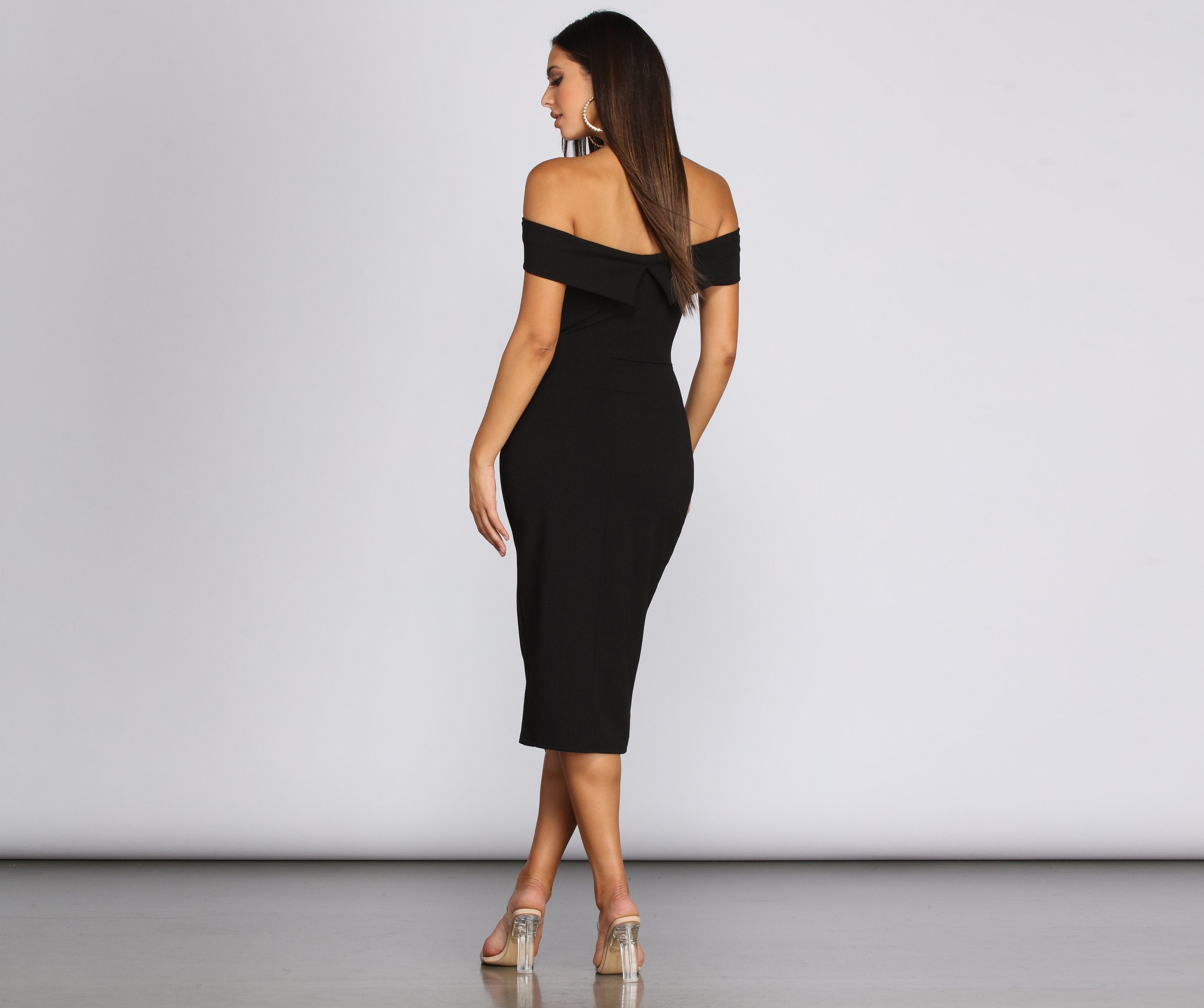 Kate Formal Crepe Midi Dress