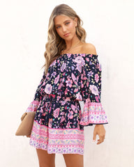 Kaycie Floral Off The Shoulder Romper