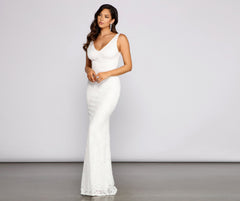 Kelly Formal Lace Mermaid Dress