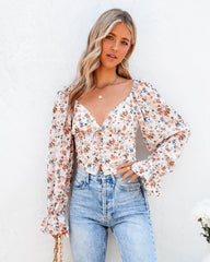 Kyler Floral Crop Blouse