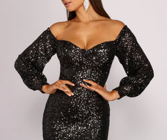 Lara Formal Sequin Mini Dress