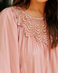 Last Glance Lace Blouse - Ginger