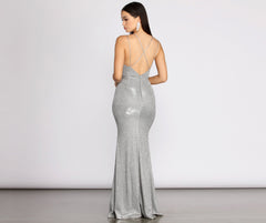 Lenore Glitter Shine Mermaid Dress