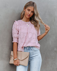 Levant Smocked Textured Blouse