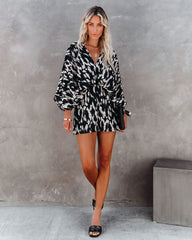 Linden Printed Kimono Romper