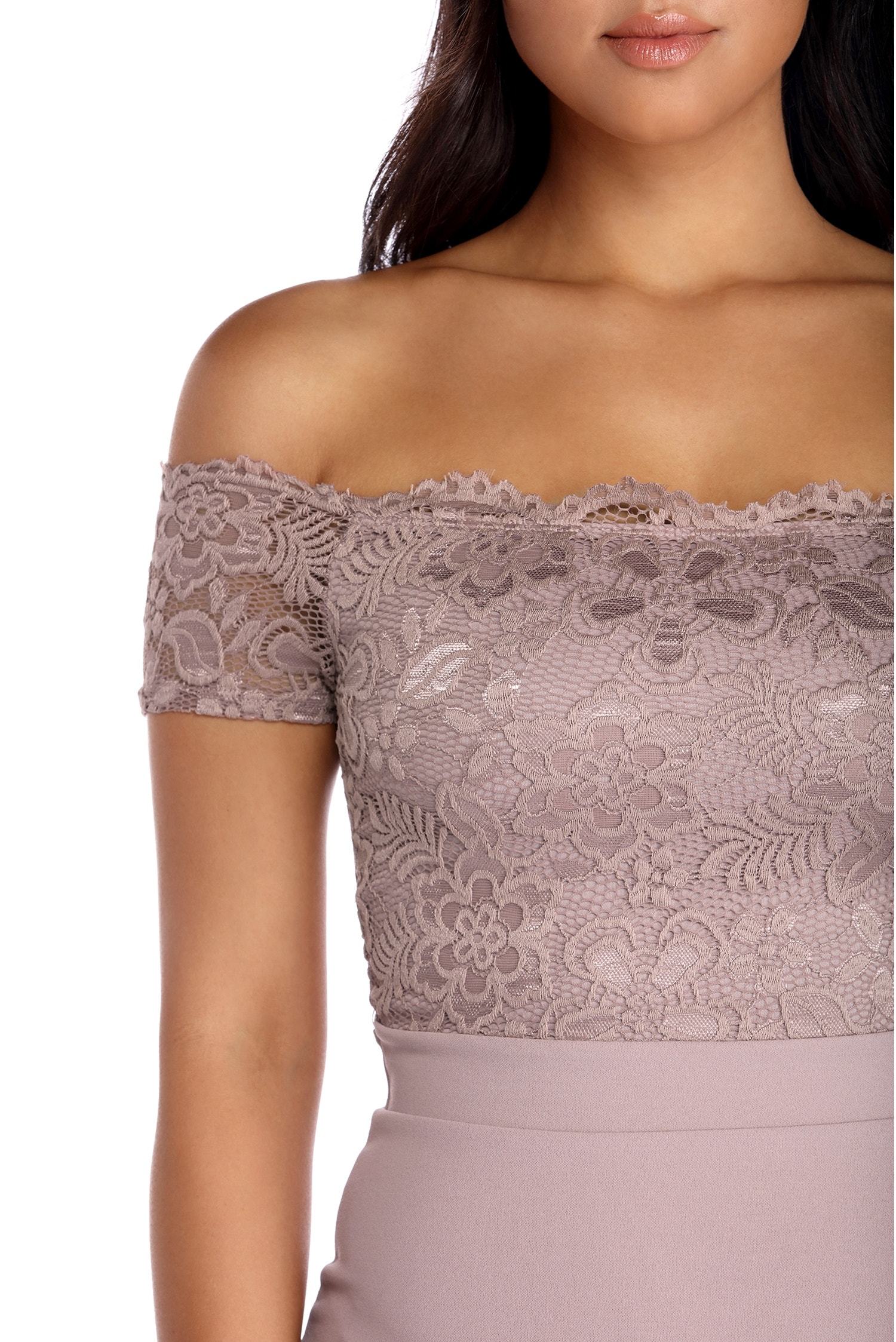 Lola Off The Shoulder Lace Dress