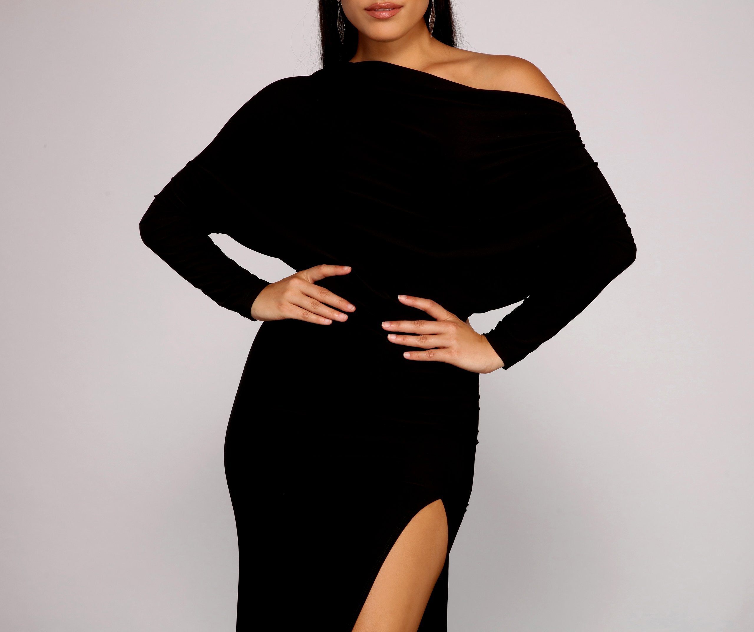 Londyn Formal High Slit Convertible Dress