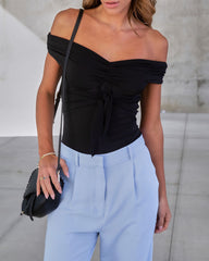 Look This Way Off The Shoulder Bodysuit - Black