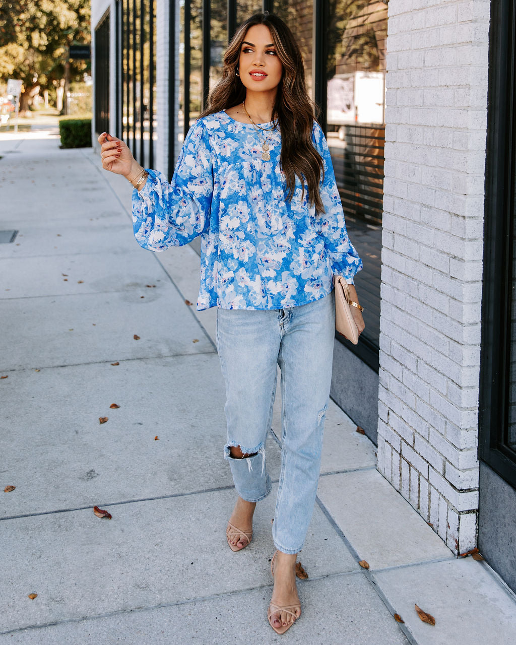 Love Me Forever Floral Babydoll Blouse